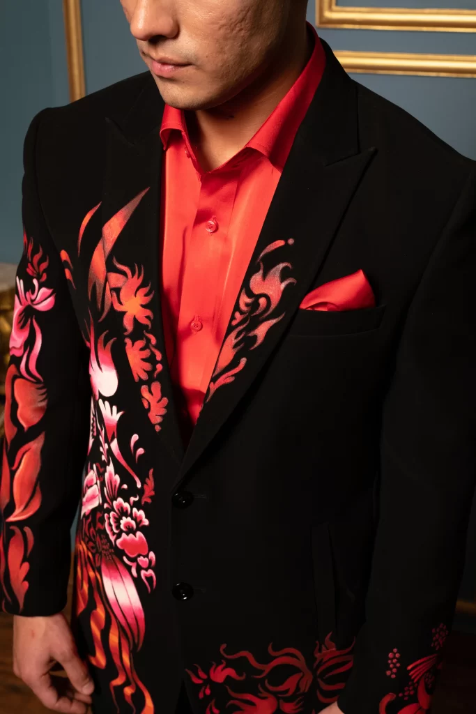 blackandredhandpaintsuit1