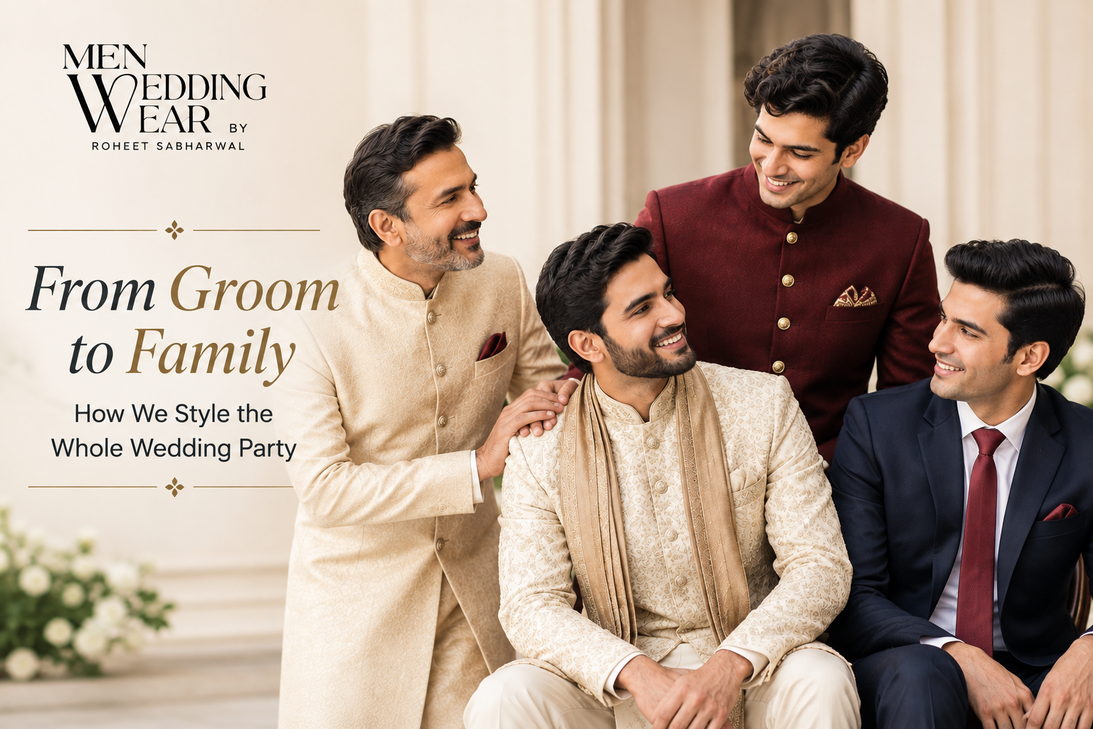 coordinated family wedding outfits